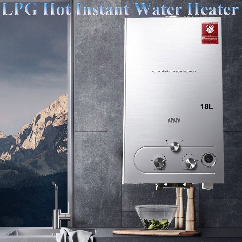 18L Propane Gas Water Heater LPG Tankless Instant Hot Water Heater W Shower Kit - AMOCARTb643f9b69850c76db62cf5ea8581c285