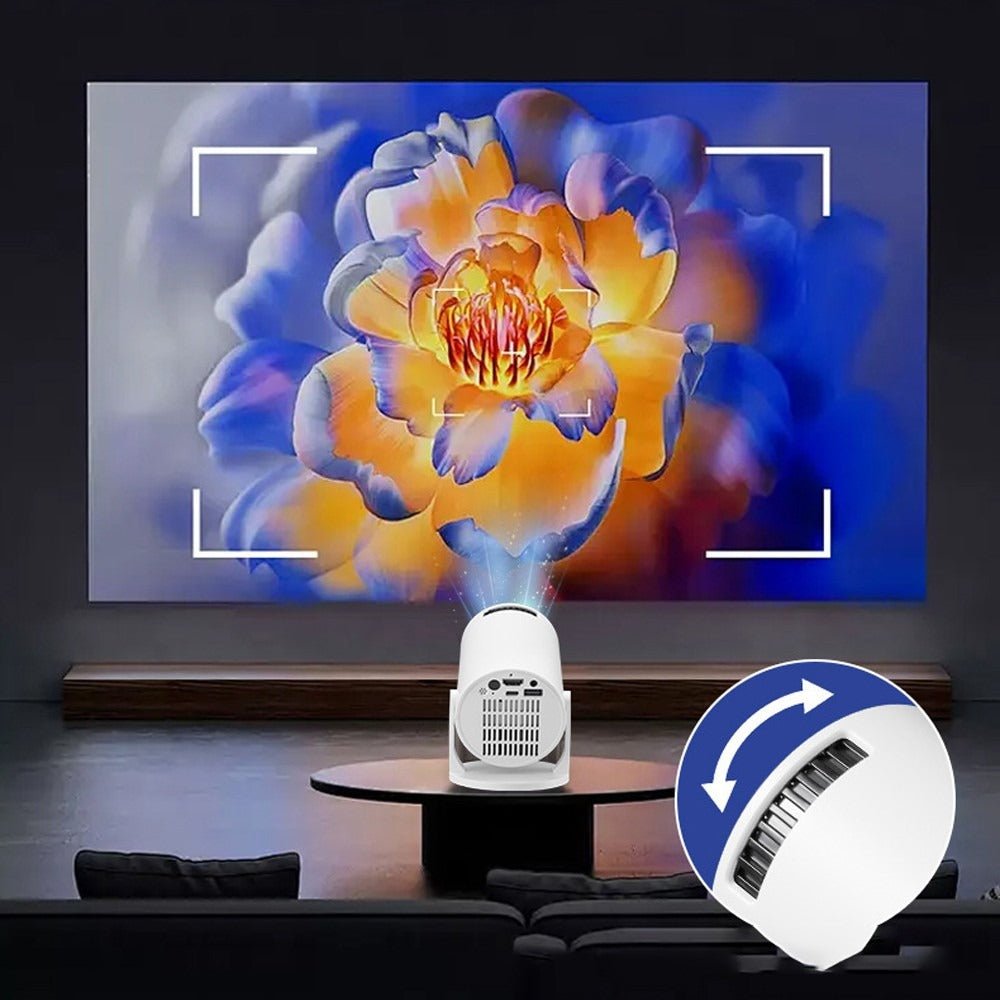 Android Mini Projector Smart HD 5G4K WiFi Wireless Bluetooth Office Home Theater - AMOCART27857c11626f9fc8e206845edd81d7dd