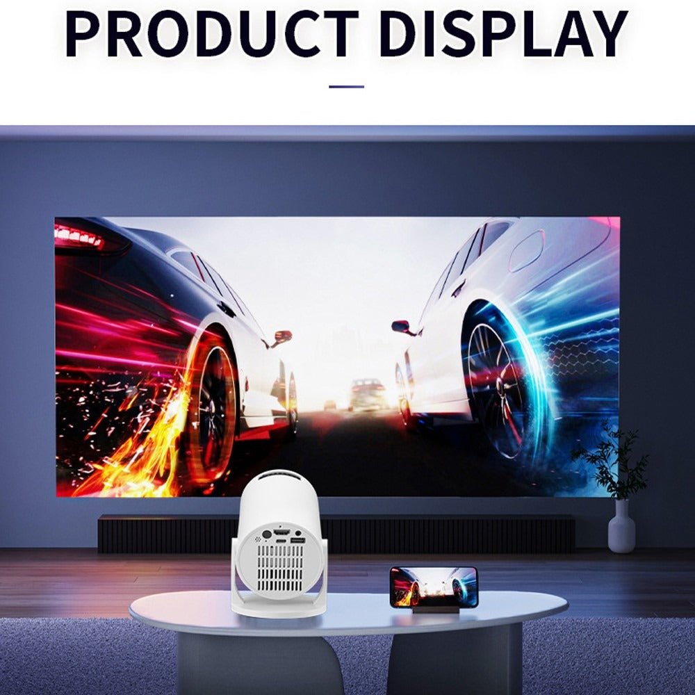 Android Mini Projector Smart HD 5G4K WiFi Wireless Bluetooth Office Home Theater - AMOCART8d1fdbc0d02e3be590e560ca8a125638
