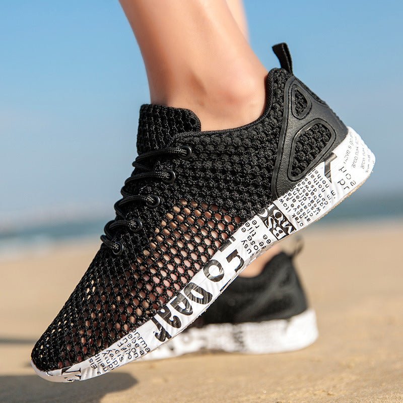 Casual Men's Shoes Breathable Sneakers Match Hollow Lace Board Shoes - AMOCART3de3a426f1a2be15ea34c3fd0a1904f7