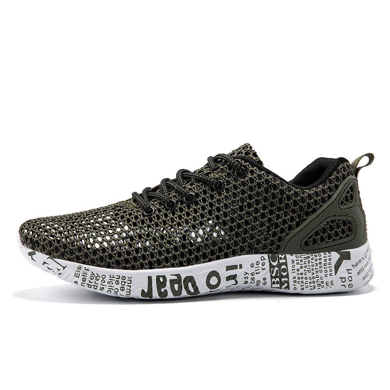 Casual Men's Shoes Breathable Sneakers Match Hollow Lace Board Shoes - AMOCARTd9d551eea54640583f7816e1db8700e3