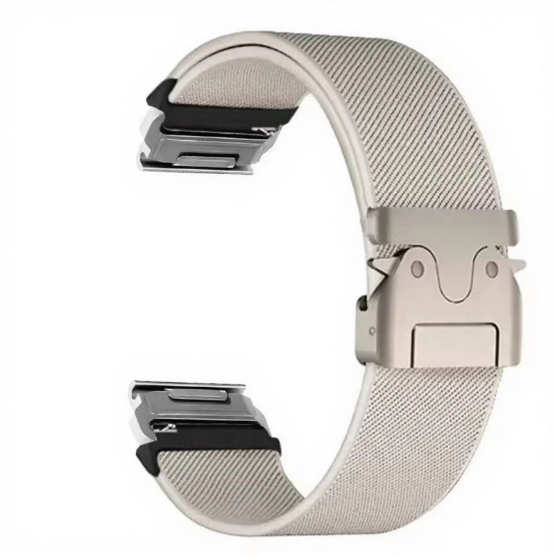 Elastic String Fabric Woven Men Watch Strap - AMOCART101e3efb07d9b71062b432b4b070ebf4
