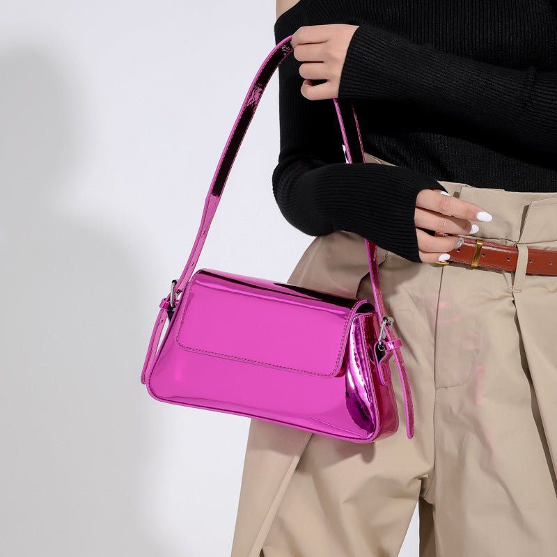 Flip Messenger Bag Ladies Shoulder Underarm Bag - AMOCARTe686d824f2a0472dc74bf23355d488e8