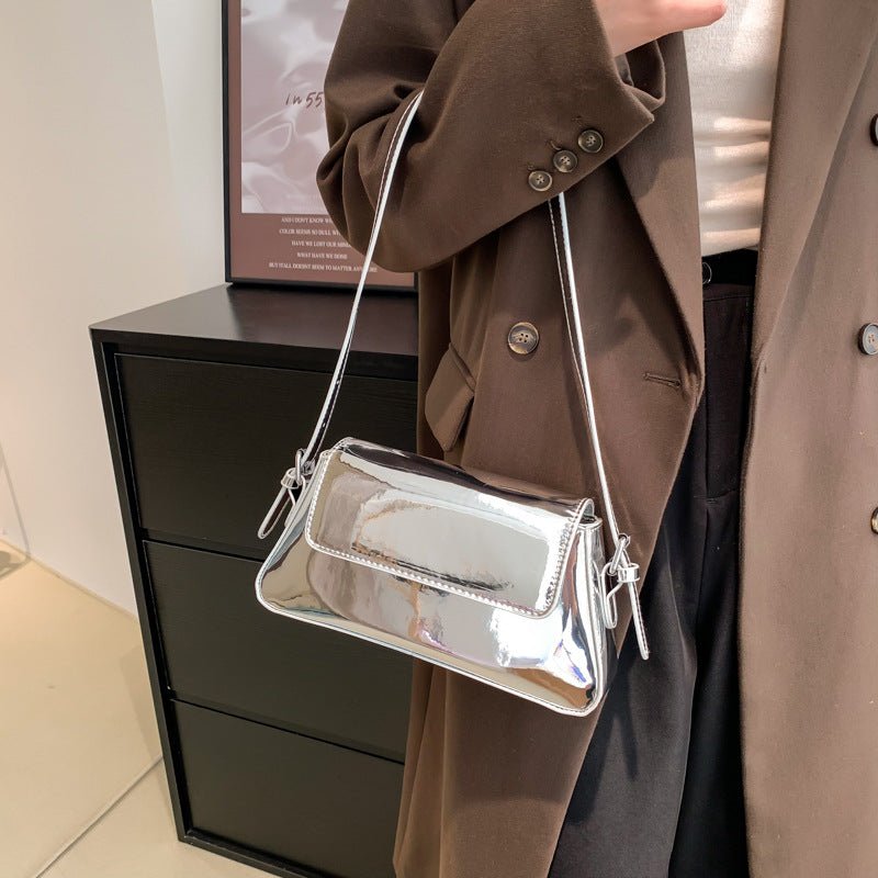 Flip Messenger Bag Ladies Shoulder Underarm Bag - AMOCART383ff82d291a6e9bfae4135e4d048659
