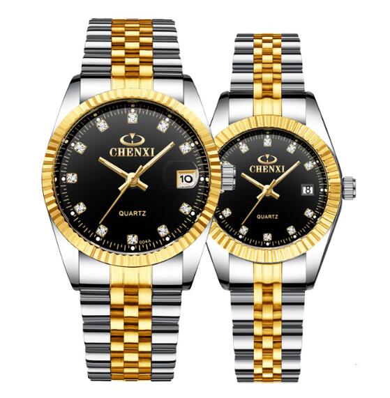 Golden couple watch men - AMOCART33e44111c401f19cf31c1c87fc4db4d9