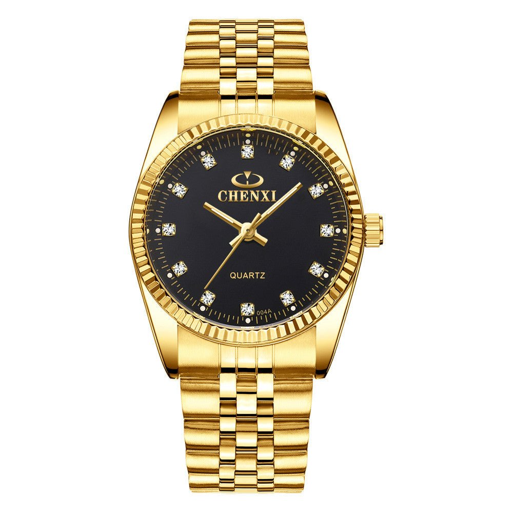 Golden couple watch men - AMOCART4278f10b6301fefc61ee6cc1e73f5ff