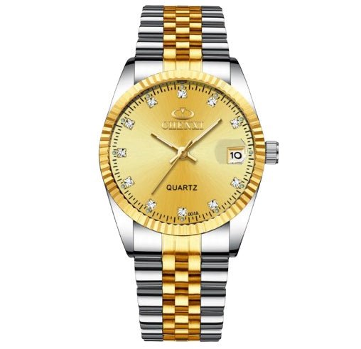 Golden couple watch men - AMOCARTa27d96a33a991f587cb002a53de8d093