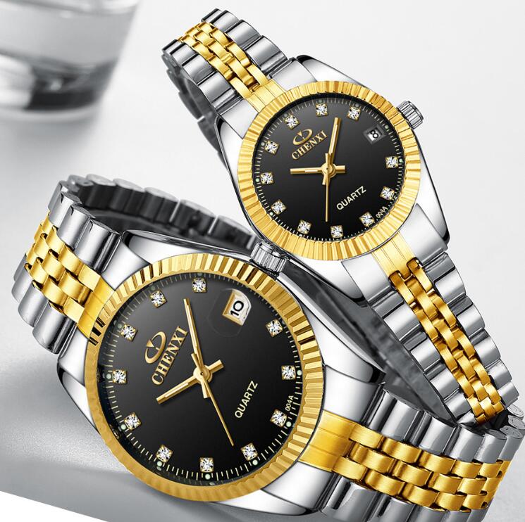 Golden couple watch men - AMOCARTcde40a9b8de4f749edb504aa563db8c2