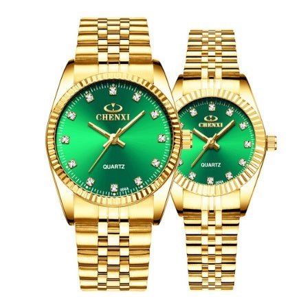 Golden couple watch men - AMOCARTac31a415ed6b249f8f23cc0d3c77a470
