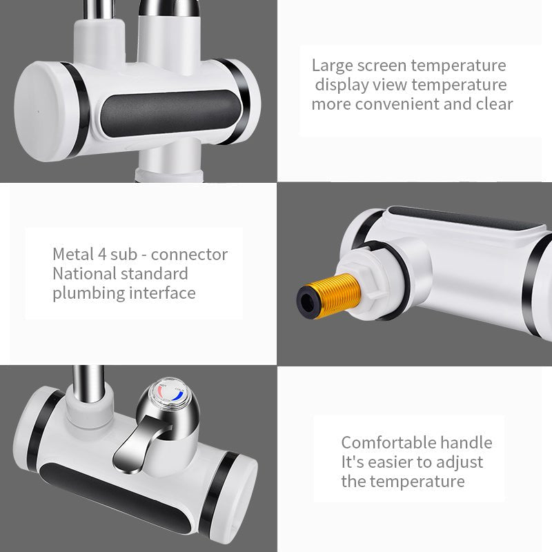Kitchen Electric Water Tap Water Heater Temperature Display Cold Heating Faucet Hot Water Faucet Heater - AMOCARTa0e17a3ed59d3826cc17ef10d4a9b216