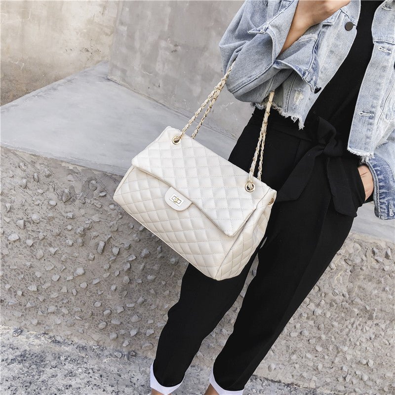 Large capacity rhombus ladies bag - AMOCART6c774763561cd6c1ed0d799979cca1b7