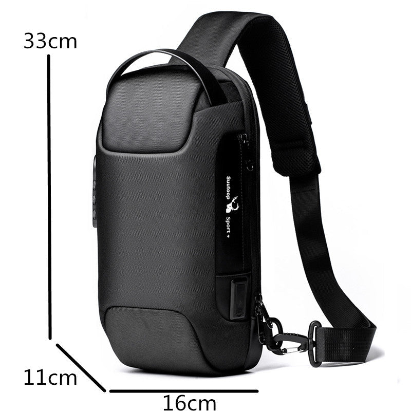 Men Chest Bag Messenger Bag Anti-theft Shoulder Bags Chest Bag Pack For Male - AMOCARTe294dd9445a4261da371b70fd7c0909c