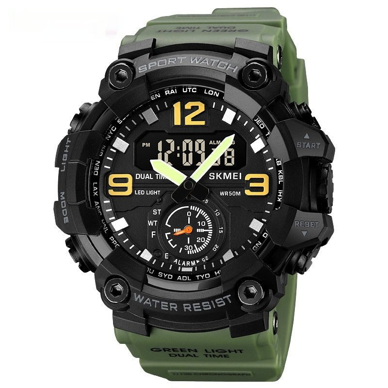 Multifunctional Dual-Movement Sports Electronic Watch For Men - AMOCARTd465eff35ee815b5a5e73561090028e