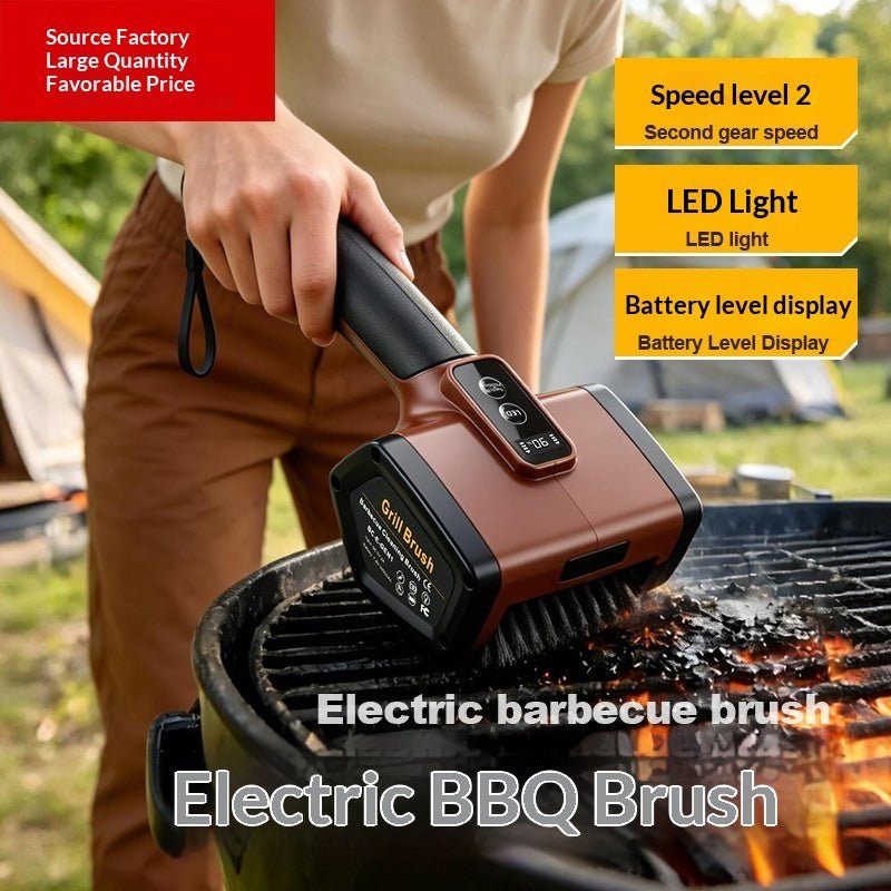 Portable Outdoor BBQ Gadget Barbecue Brush - AMOCART25826bae6f5fea4279b3e882d10e0e55