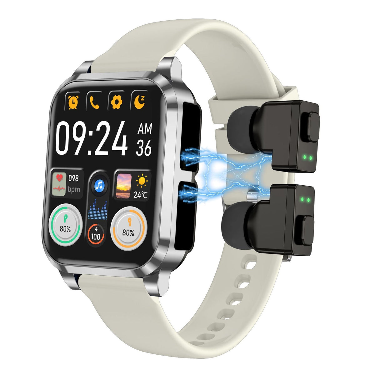 Smart Bluetooth Earbuds Multi-functional High-tech Smartwatch For Calls And Music - AMOCARTad8d38ee3187711d6bb22eeb17ee1a23