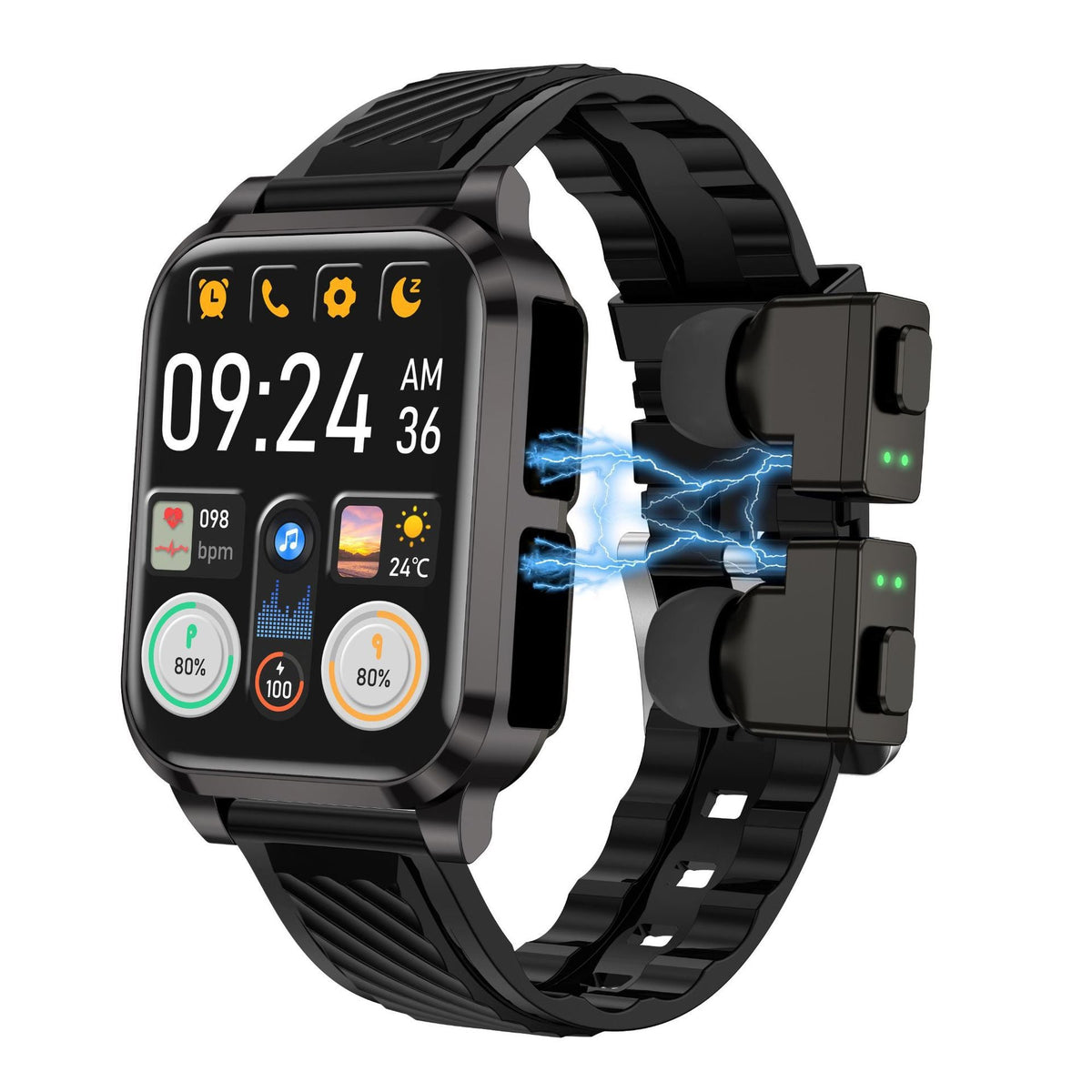 Smart Bluetooth Earbuds Multi-functional High-tech Smartwatch For Calls And Music - AMOCART16fbcd496acb5f2025675d506b6c57dd