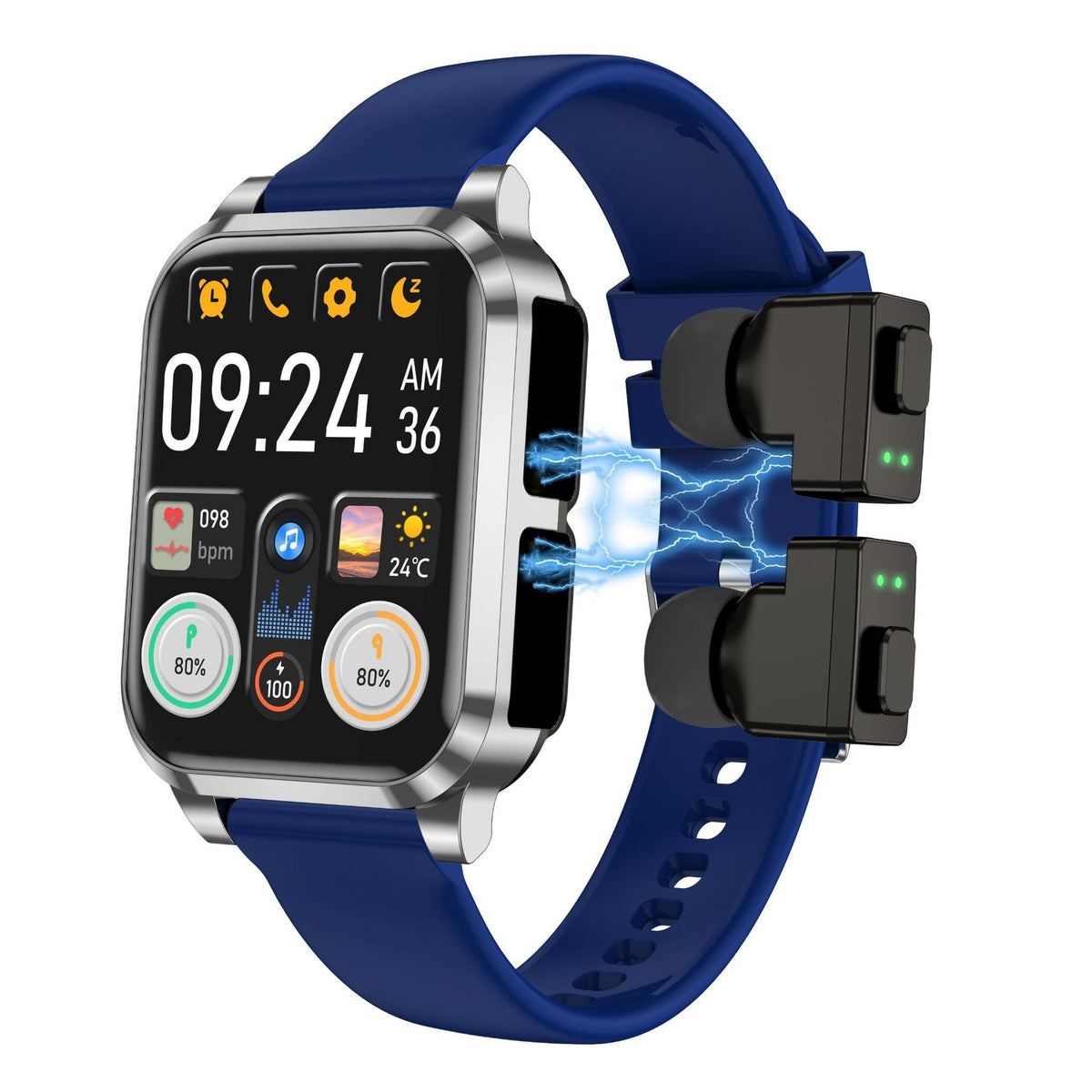 Smart Bluetooth Earbuds Multi-functional High-tech Smartwatch For Calls And Music - AMOCARTe227abfbfb2084cb61b900e9f5a79571