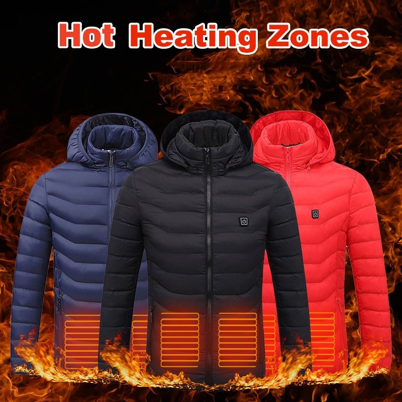 Winter Heated Jacket USB Electric Cotton Coat Zip-up Heater Thermal Clothing Heating Vest For Men - AMOCART93e48b56f95a9edb6974a291d6c03a49