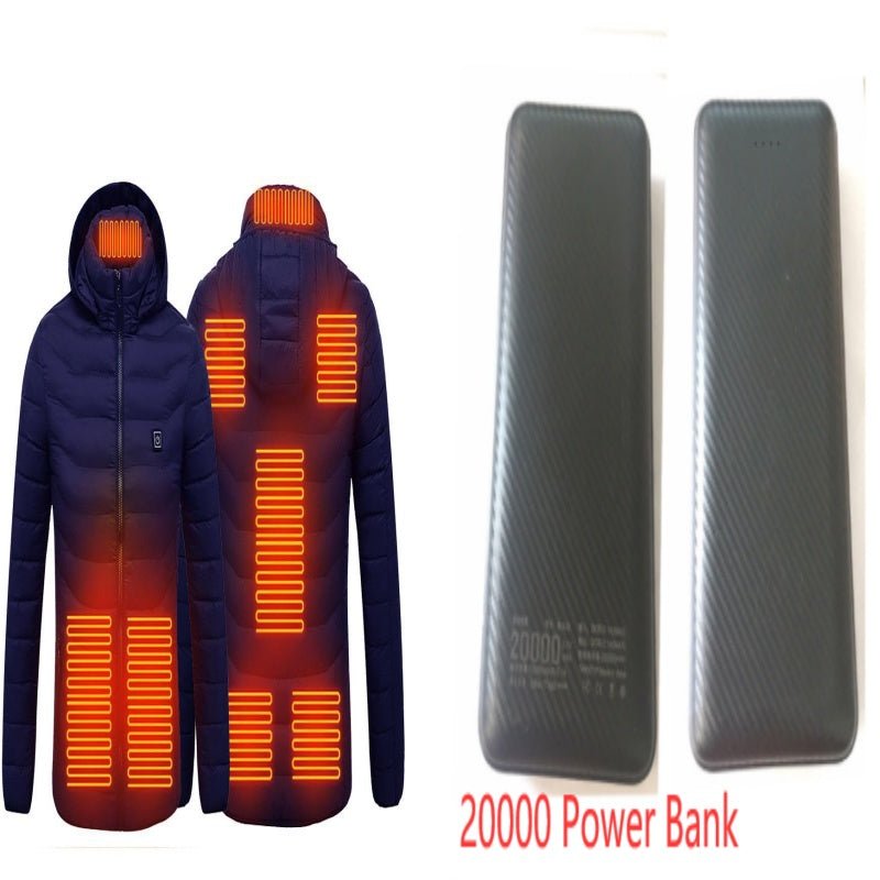 Winter Heated Jacket USB Electric Cotton Coat Zip-up Heater Thermal Clothing Heating Vest For Men - AMOCART4bdaeda31e1b773a76decbefb8185527